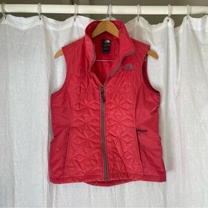 The North Face puffer vest in pink Medium